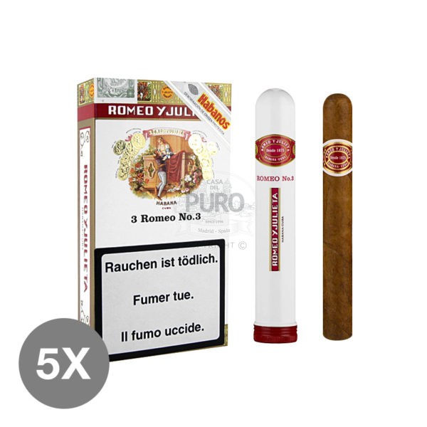 Cigars Romeo Y Julieta No 3 Tubos (5x3) Casa Del Puro Cigars Romeo Y Julieta No 3 Tubos (5x3) Casa Del Puro