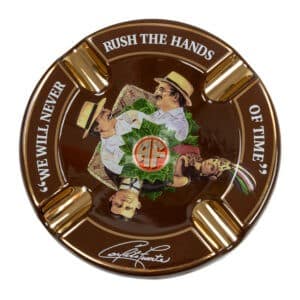 cendrier arturo fuente "we will never rush the hands of time" brun 4 cigares